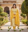 FF Pure Camric Cotton Print With Embroidery Work Top With Bottom Dupatta Wholesale In India